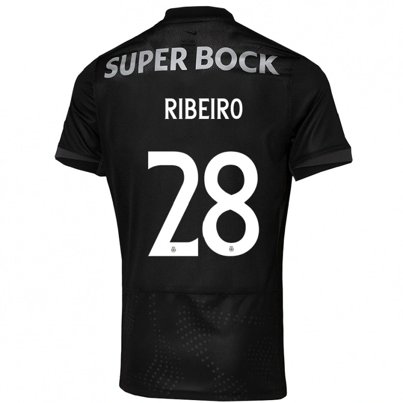 Danxen Herren Rodrigo Ribeiro #28 Schwarz Weiß Auswärtstrikot Trikot 2025/26 T-Shirt