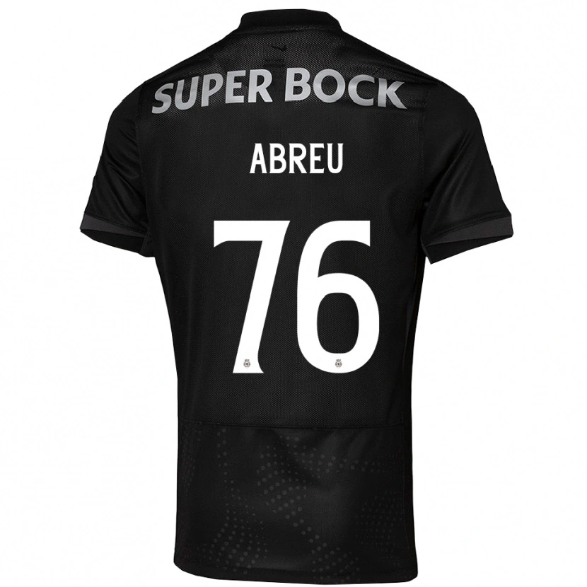Danxen Herren Diogo Abreu #76 Schwarz Weiß Auswärtstrikot Trikot 2025/26 T-Shirt