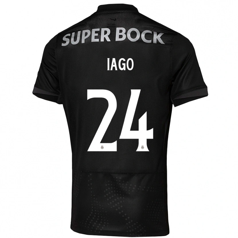 Danxen Herren Paulo Iago #24 Schwarz Weiß Auswärtstrikot Trikot 2025/26 T-Shirt