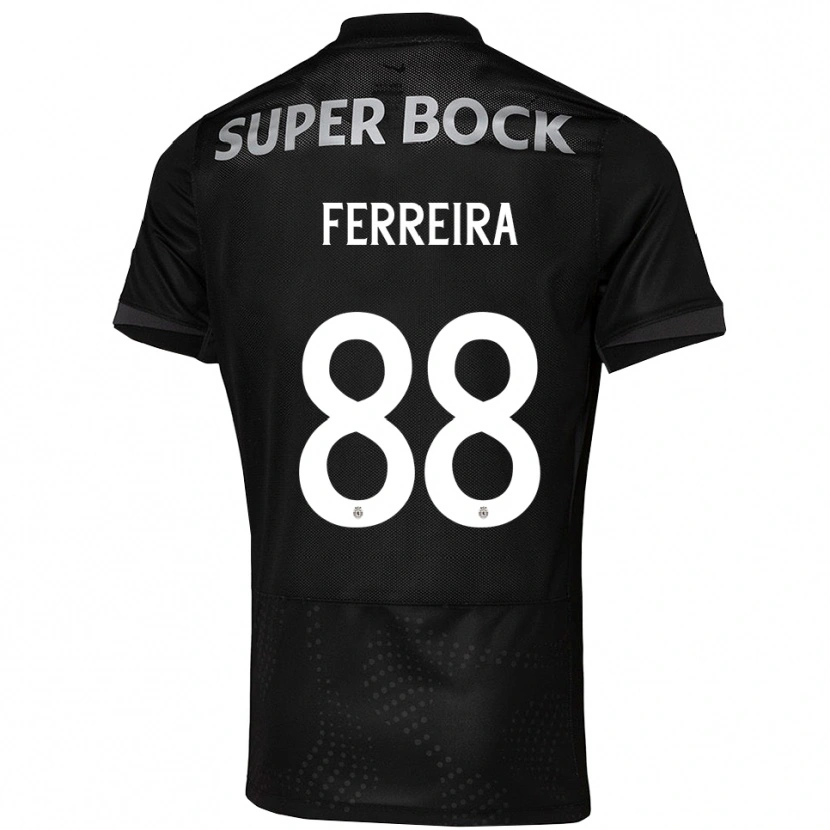 Danxen Herren Tiago Ferreira #88 Schwarz Weiß Auswärtstrikot Trikot 2025/26 T-Shirt