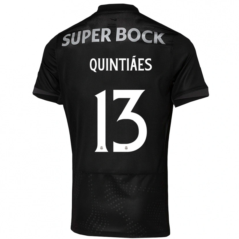 Danxen Herren Rodrigo Quintiães #13 Schwarz Weiß Auswärtstrikot Trikot 2025/26 T-Shirt