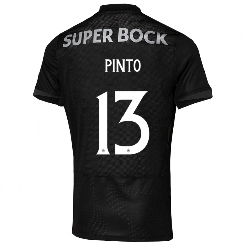 Danxen Herren Fátima Pinto #13 Schwarz Weiß Auswärtstrikot Trikot 2025/26 T-Shirt