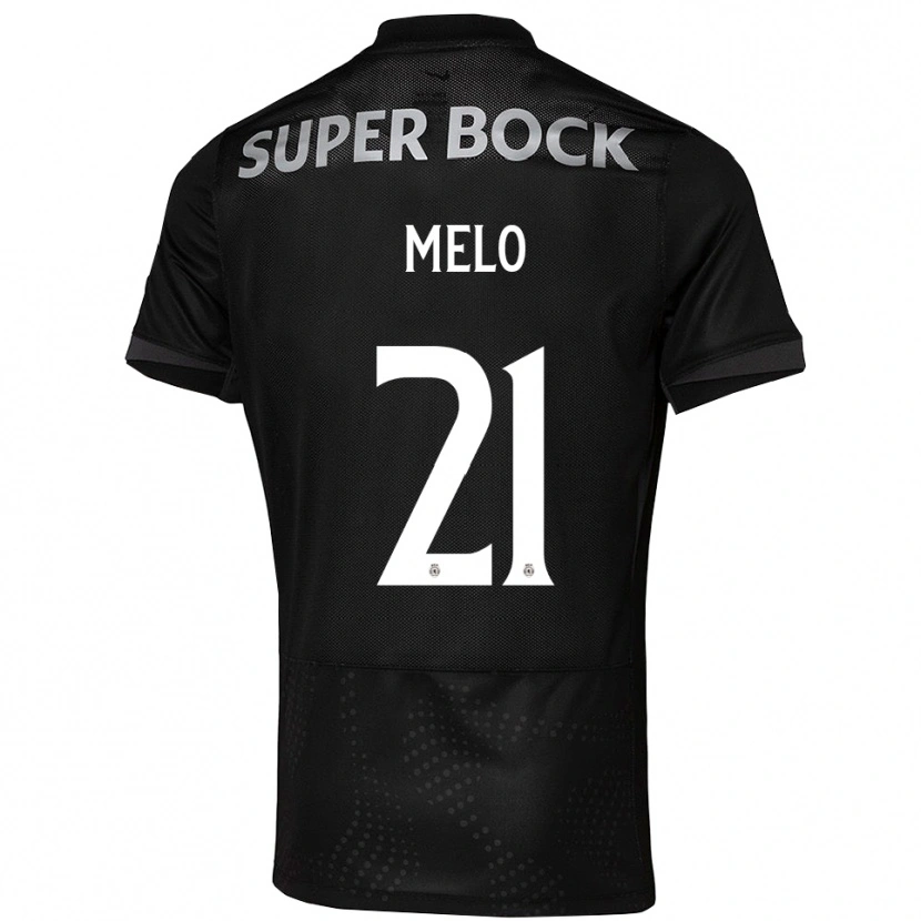 Danxen Herren Gabriel Melo #21 Schwarz Weiß Auswärtstrikot Trikot 2025/26 T-Shirt