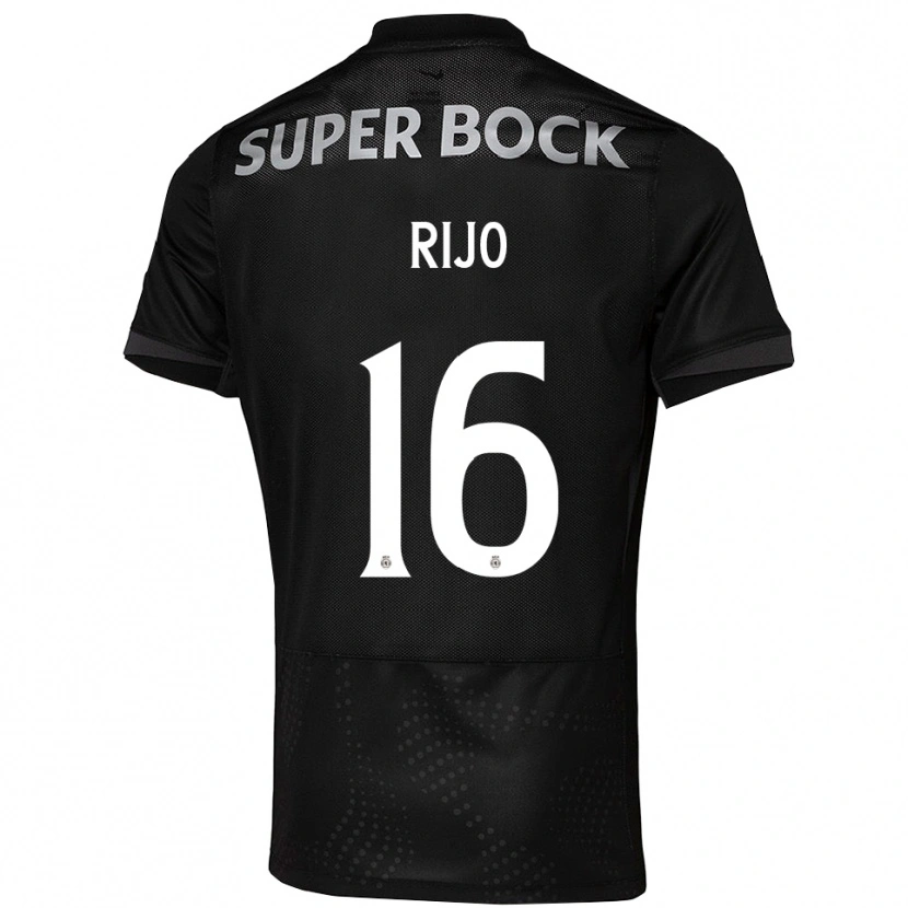 Danxen Herren João Rijo #16 Schwarz Weiß Auswärtstrikot Trikot 2025/26 T-Shirt