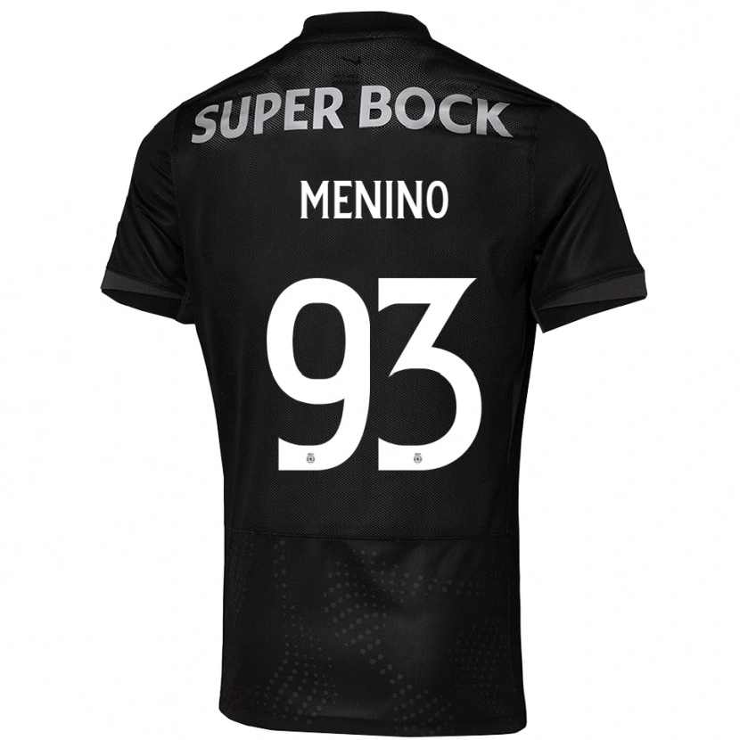 Danxen Herren Miguel Menino #93 Schwarz Weiß Auswärtstrikot Trikot 2025/26 T-Shirt