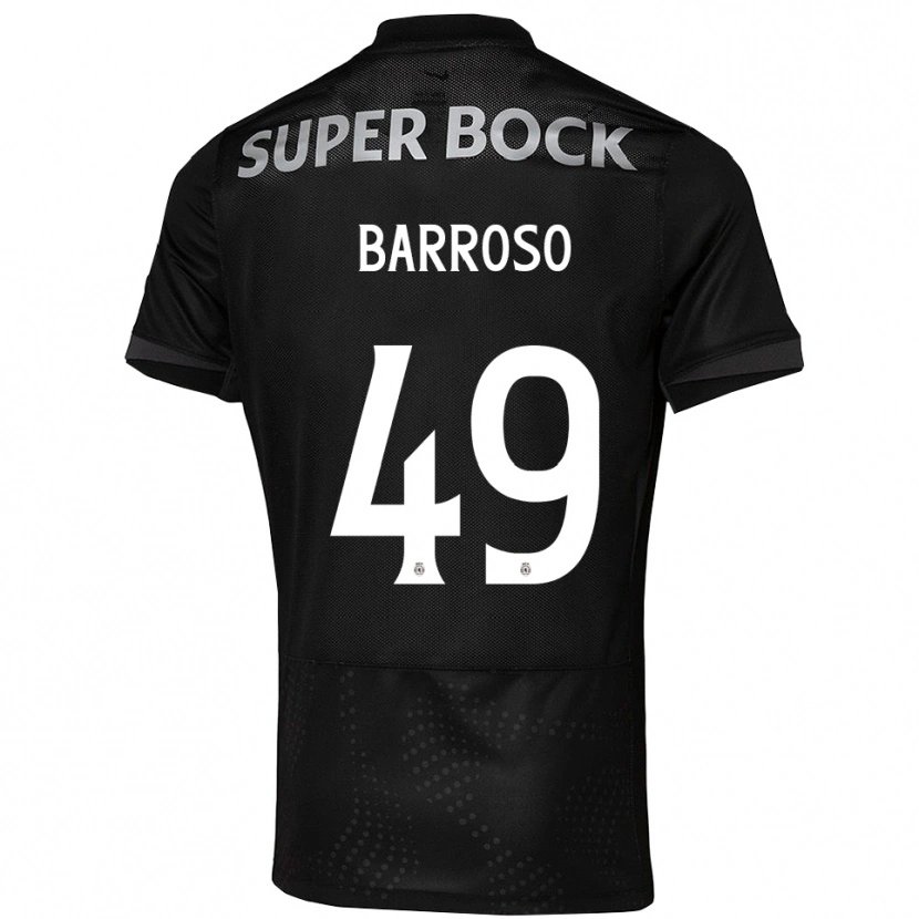 Danxen Herren Leonardo Barroso #49 Schwarz Weiß Auswärtstrikot Trikot 2025/26 T-Shirt