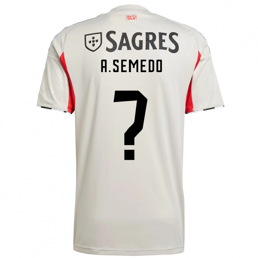 Danxen Herren Andreson Semedo #0 Creme Weiß Rot Auswärtstrikot Trikot 2025/26 T-Shirt