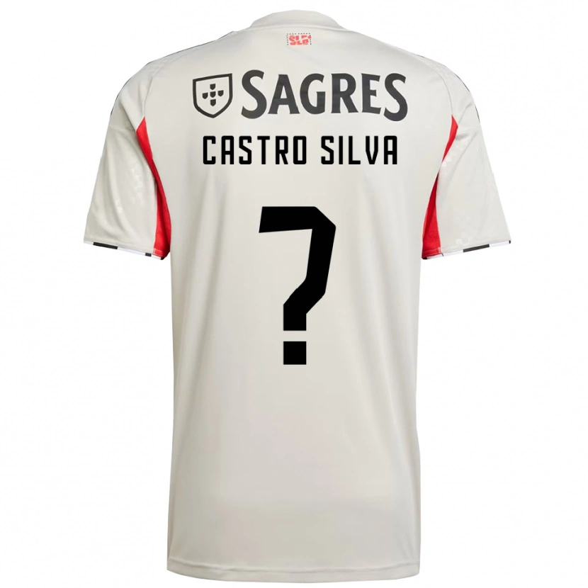 Danxen Herren Guilherme Castro Silva #0 Creme Weiß Rot Auswärtstrikot Trikot 2025/26 T-Shirt
