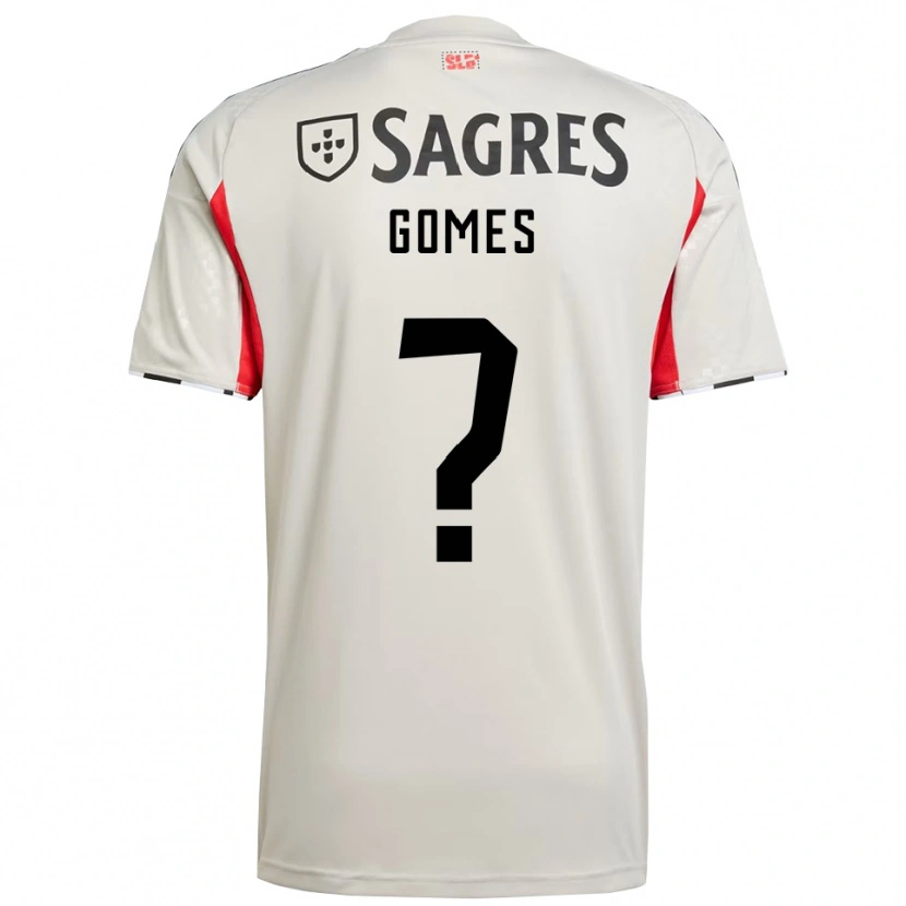 Danxen Herren Martim Gomes #0 Creme Weiß Rot Auswärtstrikot Trikot 2025/26 T-Shirt