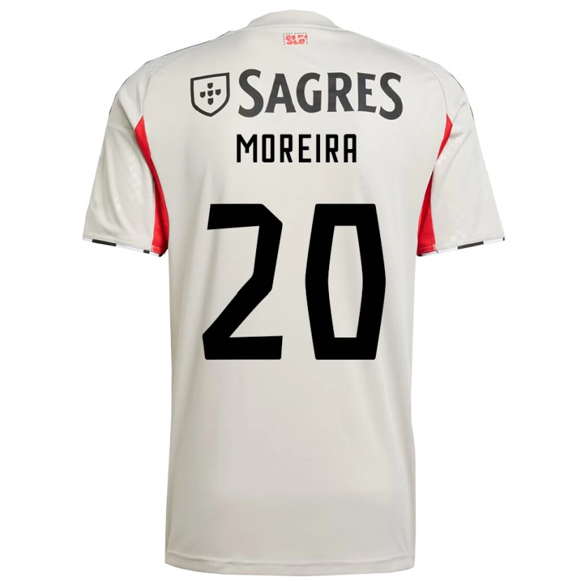 Danxen Herren André Moreira #20 Creme Weiß Rot Auswärtstrikot Trikot 2025/26 T-Shirt