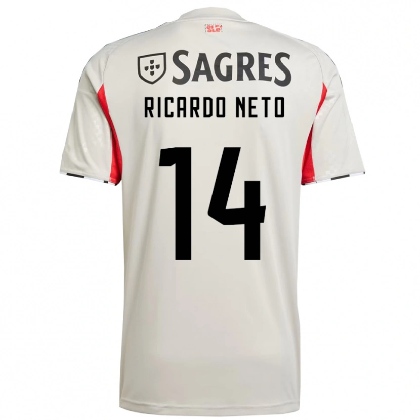 Danxen Herren Ricardo Neto #14 Creme Weiß Rot Auswärtstrikot Trikot 2025/26 T-Shirt