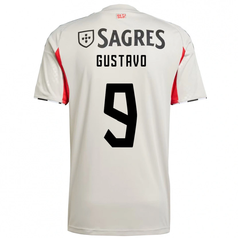 Danxen Herren Gustavo Ferreira #9 Creme Weiß Rot Auswärtstrikot Trikot 2025/26 T-Shirt