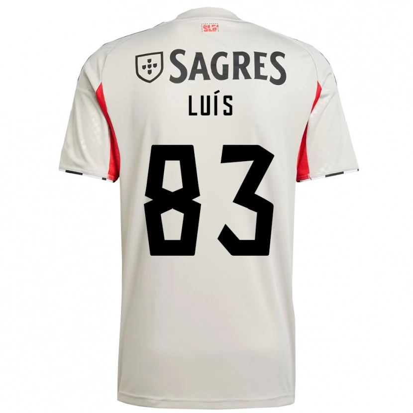 Danxen Herren Rafael Luís #83 Creme Weiß Rot Auswärtstrikot Trikot 2025/26 T-Shirt