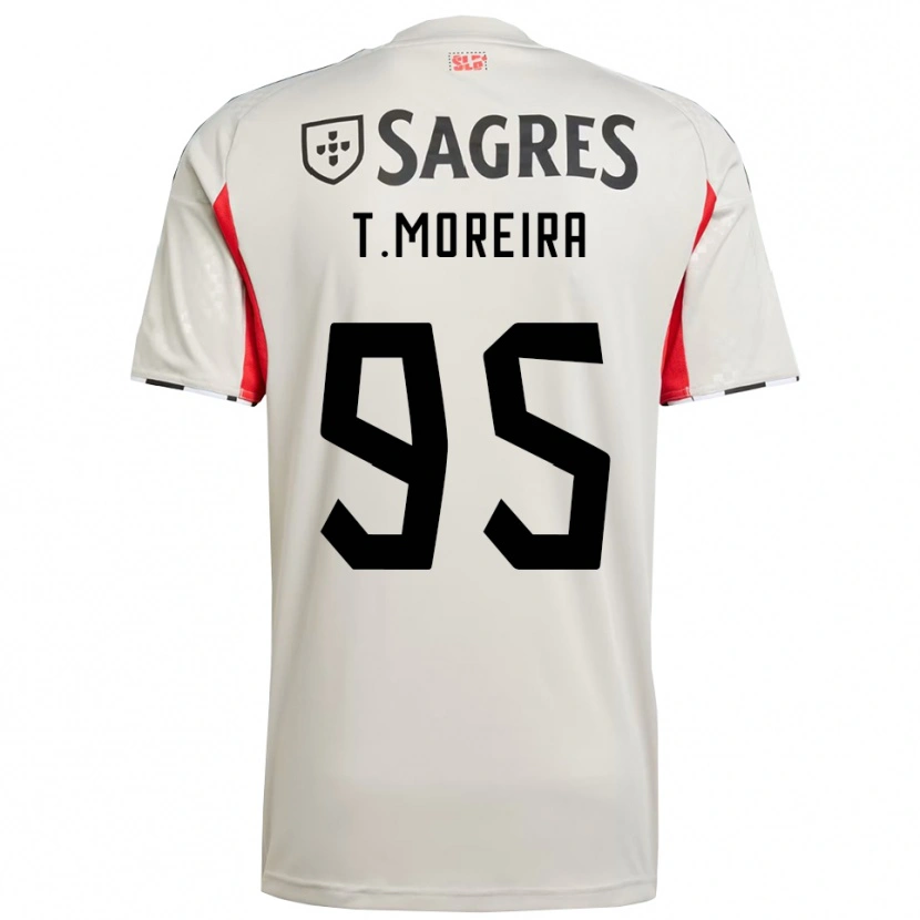 Danxen Herren Tomás Moreira #95 Creme Weiß Rot Auswärtstrikot Trikot 2025/26 T-Shirt