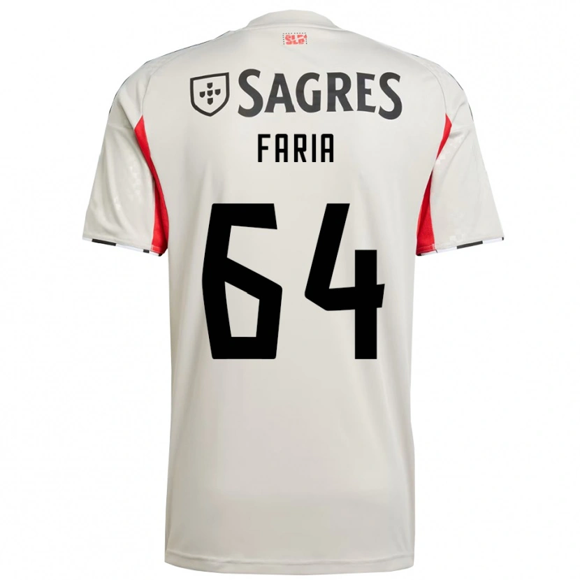 Danxen Herren Hugo Faria #64 Creme Weiß Rot Auswärtstrikot Trikot 2025/26 T-Shirt