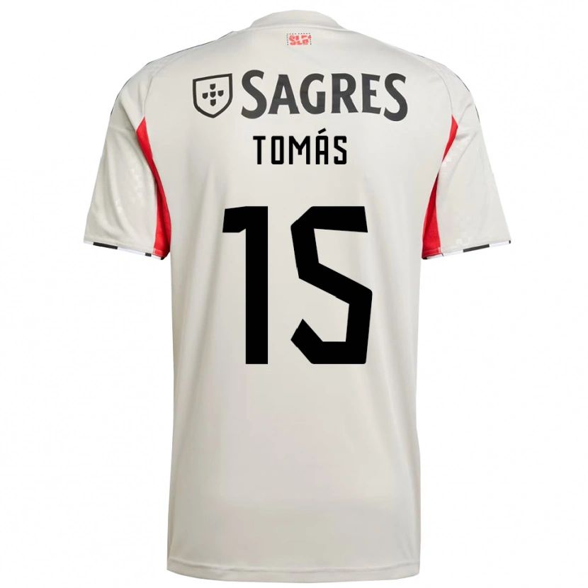 Danxen Herren Tomás Ferreira #15 Creme Weiß Rot Auswärtstrikot Trikot 2025/26 T-Shirt