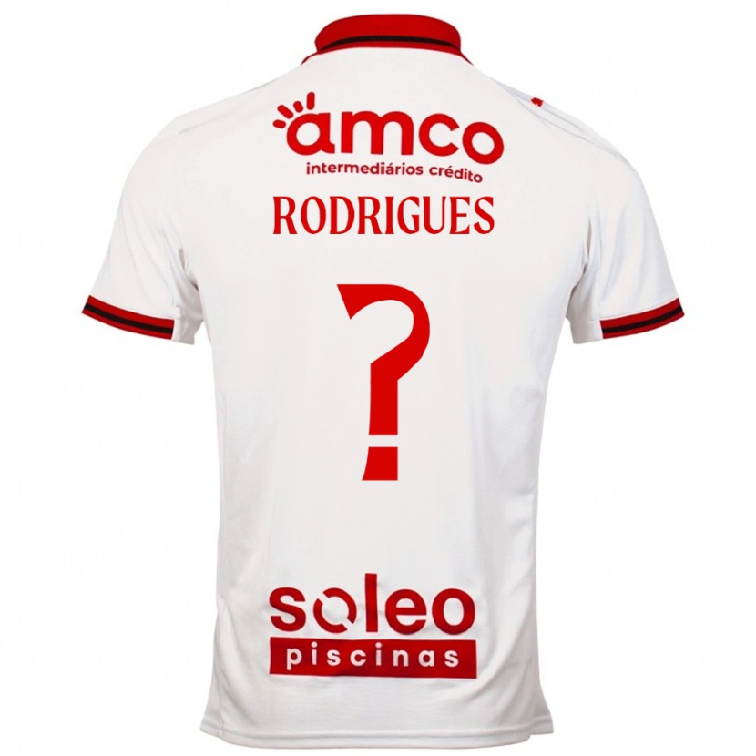Danxen Herren David Rodrigues #0 Weiß Rot Auswärtstrikot Trikot 2025/26 T-Shirt
