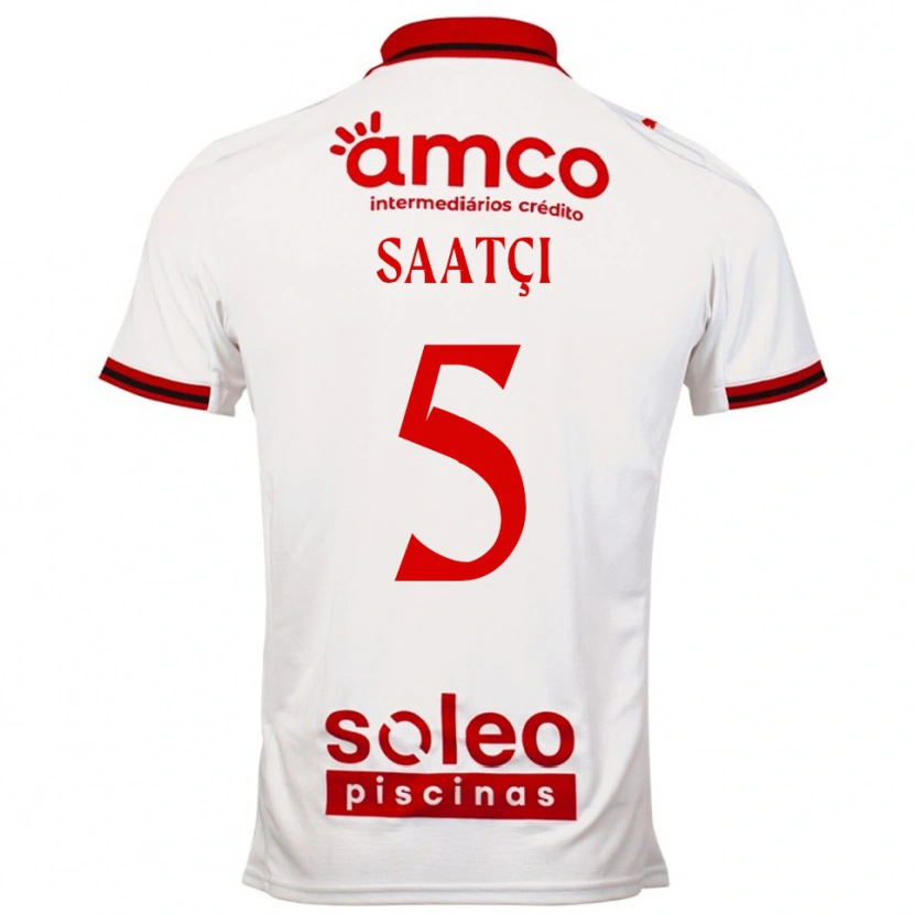 Danxen Herren Serdar Saatçı #5 Weiß Rot Auswärtstrikot Trikot 2025/26 T-Shirt