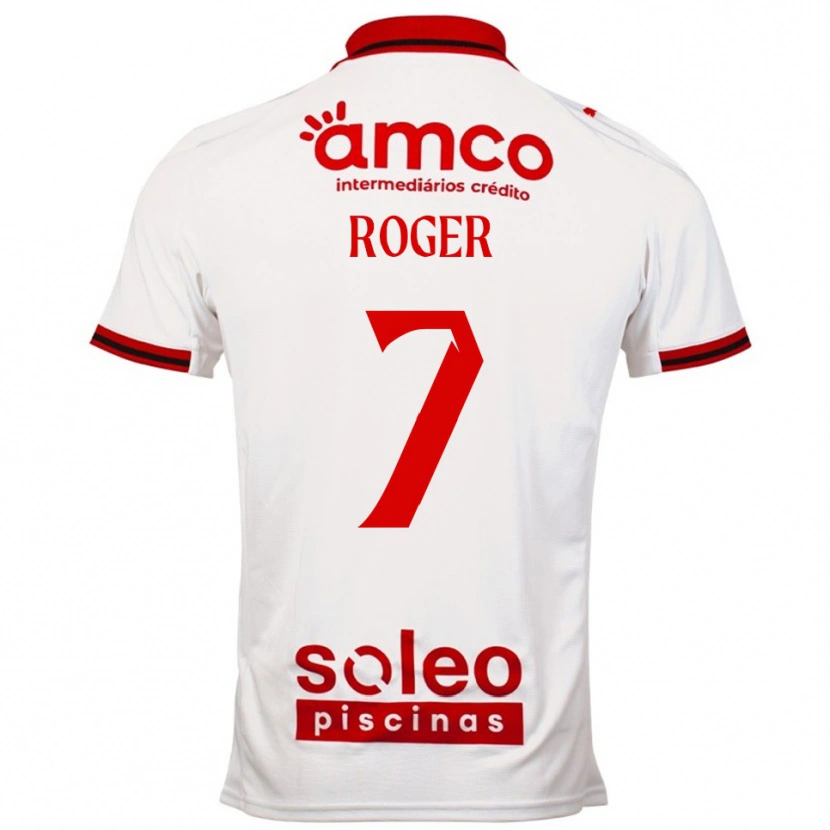 Danxen Herren Roger #7 Weiß Rot Auswärtstrikot Trikot 2025/26 T-Shirt