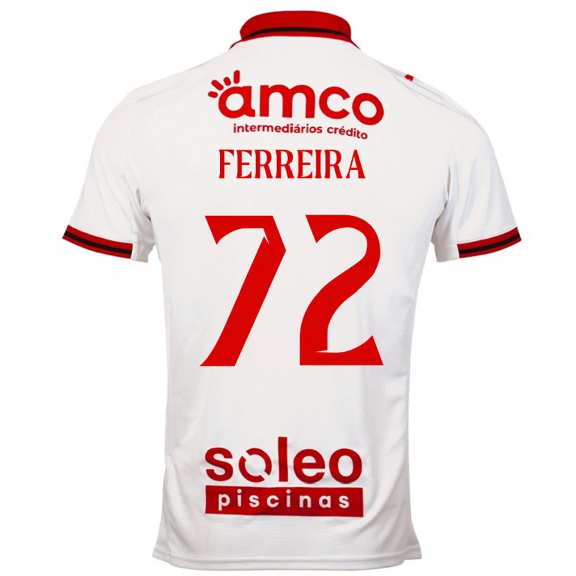 Danxen Herren André Ferreira #72 Weiß Rot Auswärtstrikot Trikot 2025/26 T-Shirt