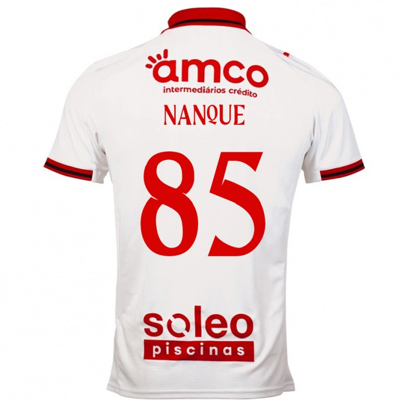 Danxen Herren Edgar Nanque #85 Weiß Rot Auswärtstrikot Trikot 2025/26 T-Shirt