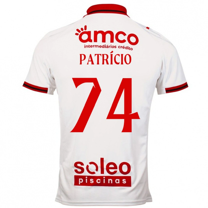 Danxen Herren Nuno Patrício #74 Weiß Rot Auswärtstrikot Trikot 2025/26 T-Shirt