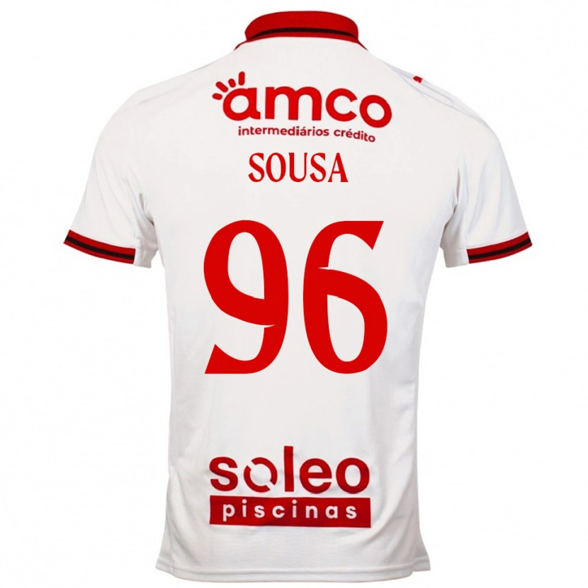 Danxen Herren Afonso Sousa #96 Weiß Rot Auswärtstrikot Trikot 2025/26 T-Shirt