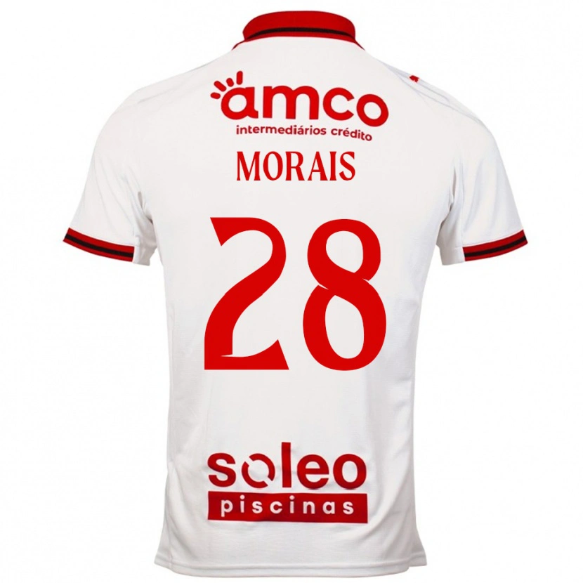 Danxen Herren Patrícia Morais #28 Weiß Rot Auswärtstrikot Trikot 2025/26 T-Shirt