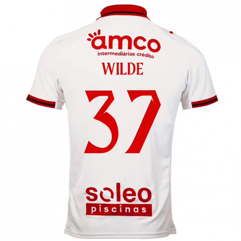Danxen Herren Manjou Wilde #37 Weiß Rot Auswärtstrikot Trikot 2025/26 T-Shirt