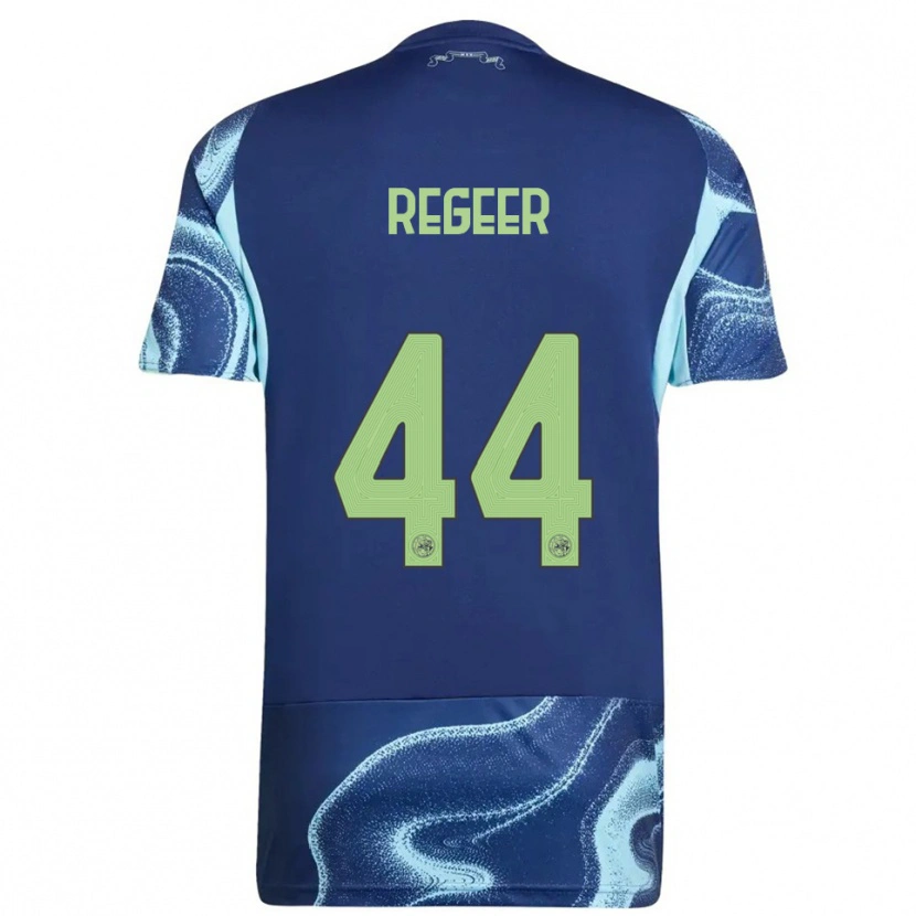 Danxen Herren Youri Regeer #44 Marine Himmelblau Auswärtstrikot Trikot 2025/26 T-Shirt