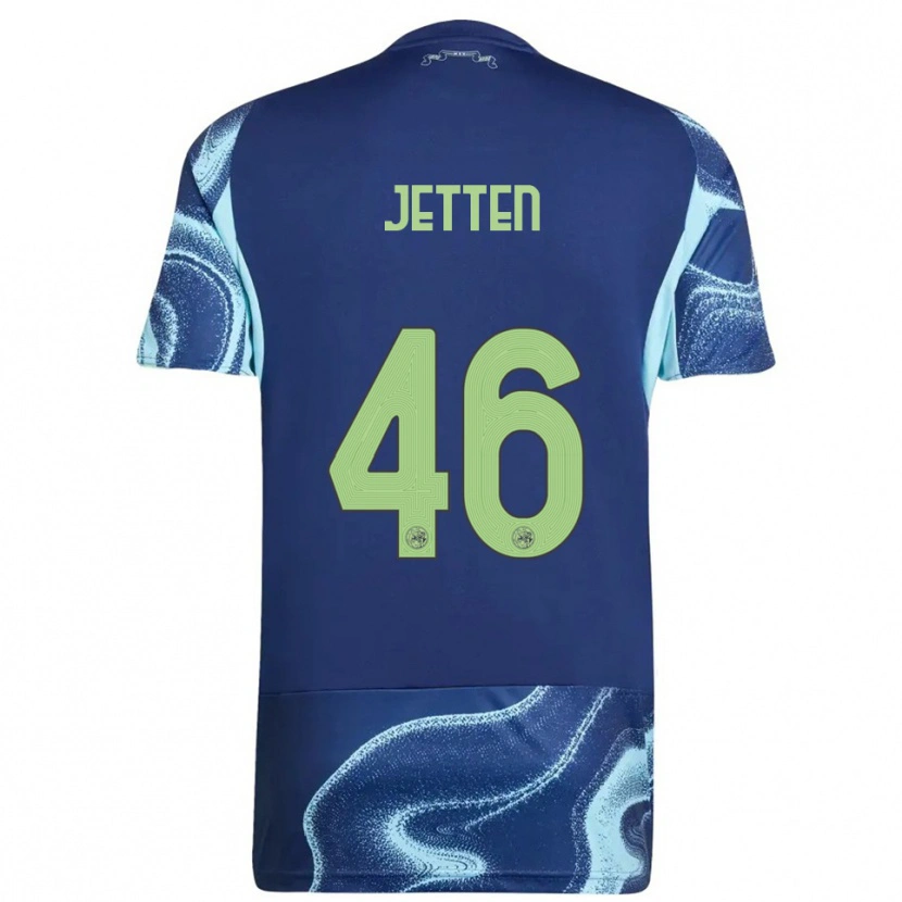 Danxen Herren Lucas Jetten #46 Marine Himmelblau Auswärtstrikot Trikot 2025/26 T-Shirt