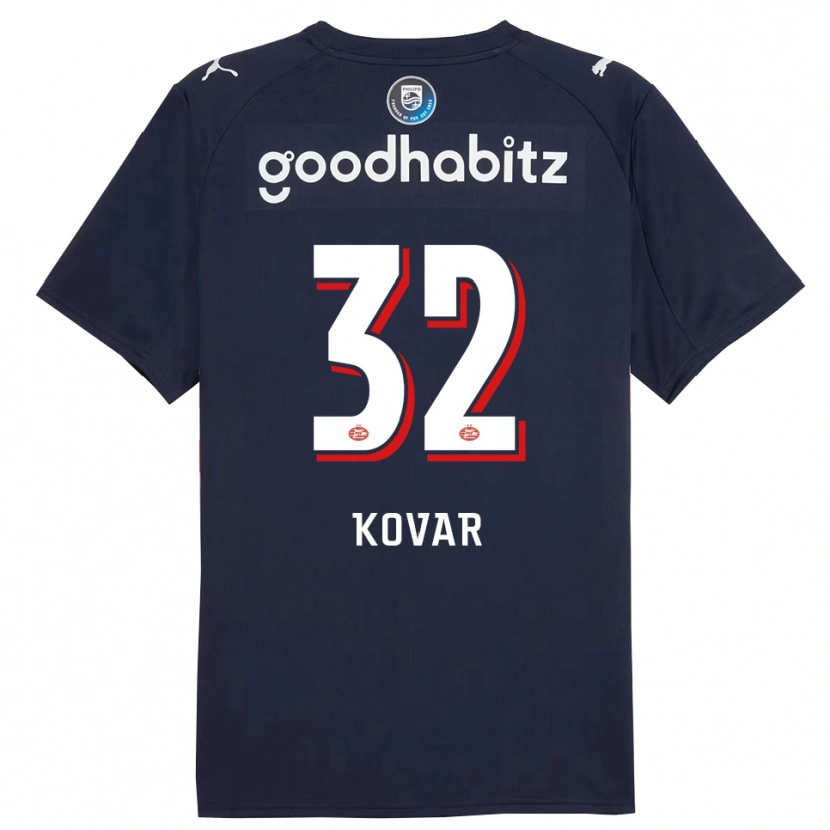 Danxen Herren Matej Kovar #32 Marine Weiß Auswärtstrikot Trikot 2025/26 T-Shirt