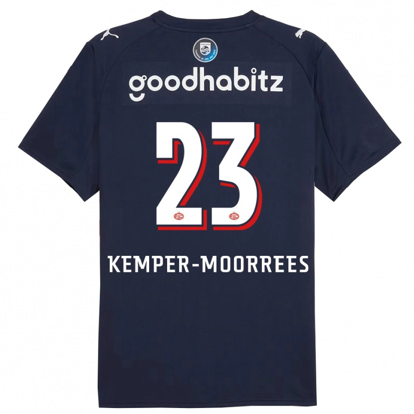 Danxen Herren Myrthe Kemper-Moorrees #23 Marine Weiß Auswärtstrikot Trikot 2025/26 T-Shirt