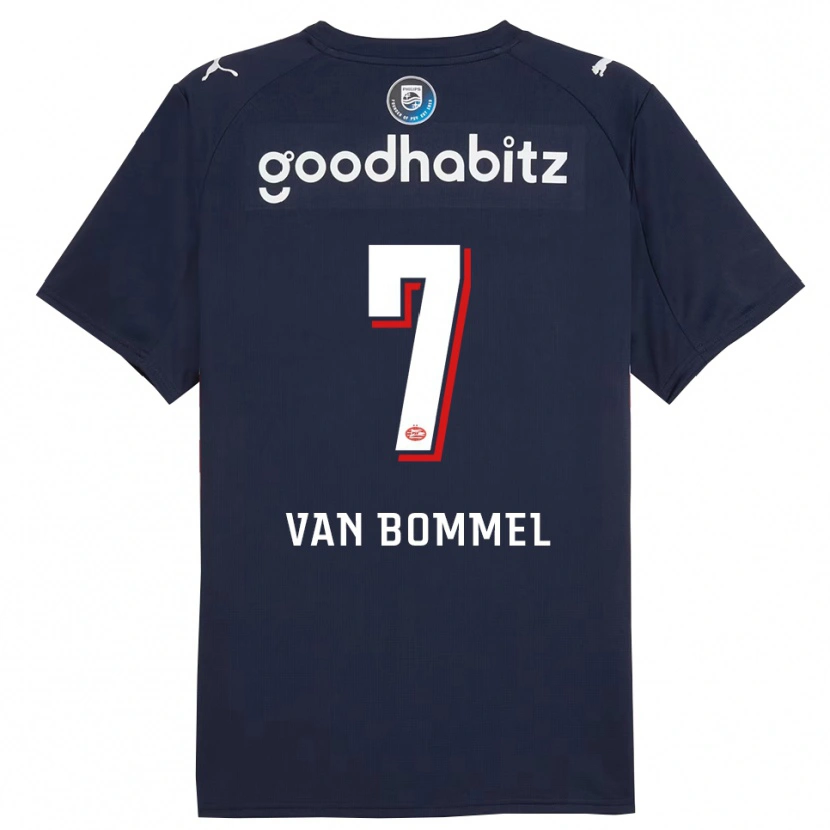 Danxen Herren Ruben Van Bommel #7 Marine Weiß Auswärtstrikot Trikot 2025/26 T-Shirt
