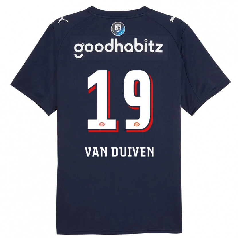 Danxen Herren Jason Van Duiven #19 Marine Weiß Auswärtstrikot Trikot 2025/26 T-Shirt