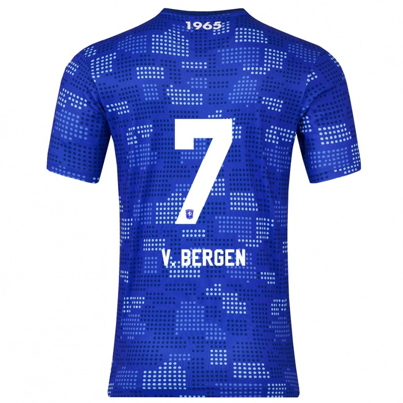 Danxen Herren Mitchell Van Bergen #7 Blau Himmelblau Auswärtstrikot Trikot 2025/26 T-Shirt