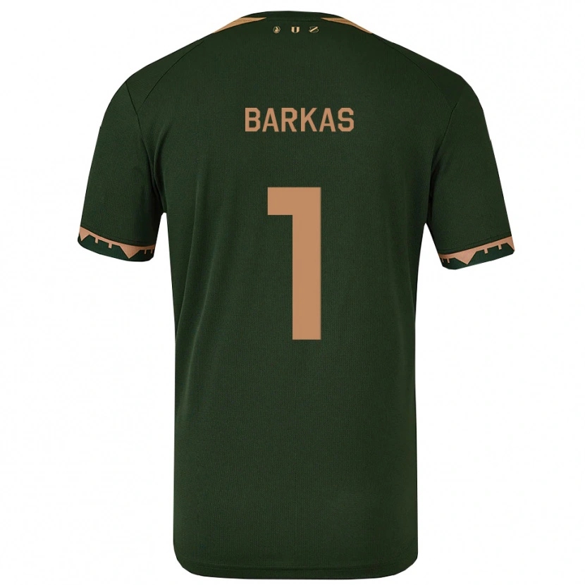 Danxen Herren Vasilios Barkas #1 Grün Gold Auswärtstrikot Trikot 2025/26 T-Shirt