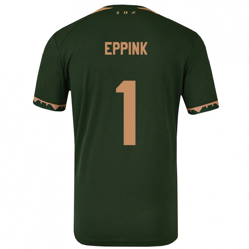 Danxen Herren Mees Eppink #1 Grün Gold Auswärtstrikot Trikot 2025/26 T-Shirt