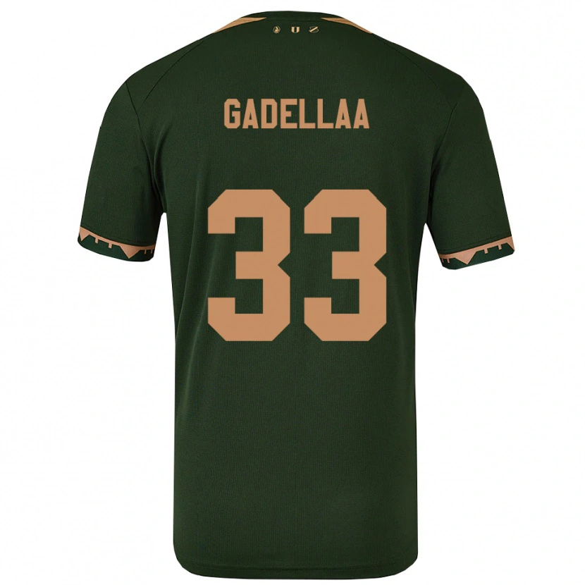 Danxen Herren Kevin Gadellaa #33 Grün Gold Auswärtstrikot Trikot 2025/26 T-Shirt