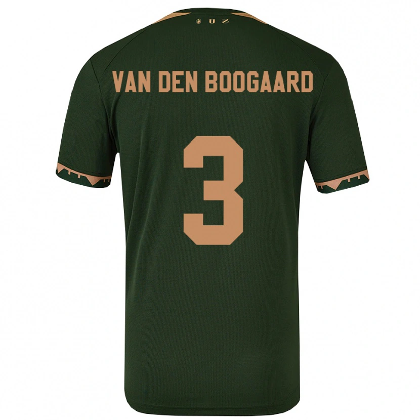 Danxen Herren Brian Van Den Boogaard #3 Grün Gold Auswärtstrikot Trikot 2025/26 T-Shirt