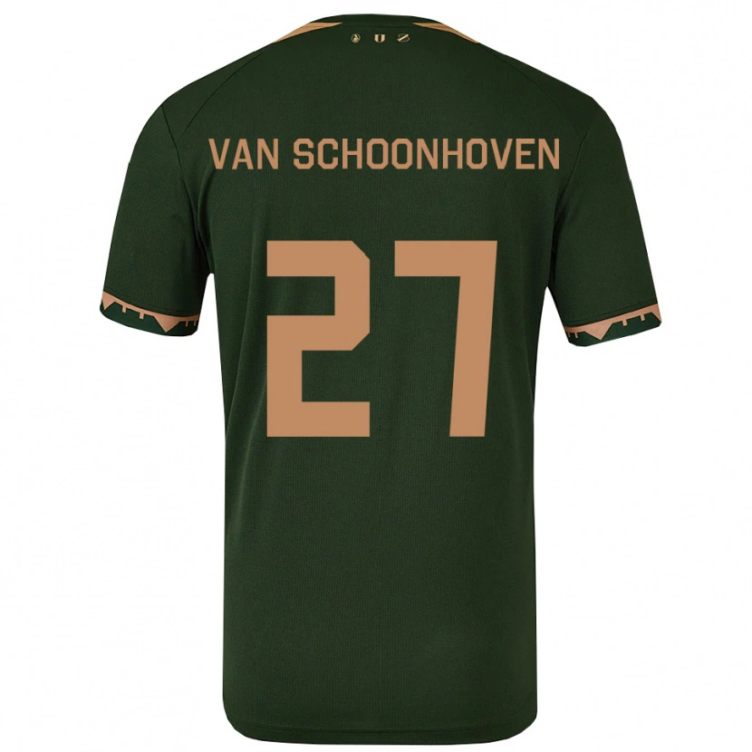 Danxen Herren Nurija Van Schoonhoven #27 Grün Gold Auswärtstrikot Trikot 2025/26 T-Shirt