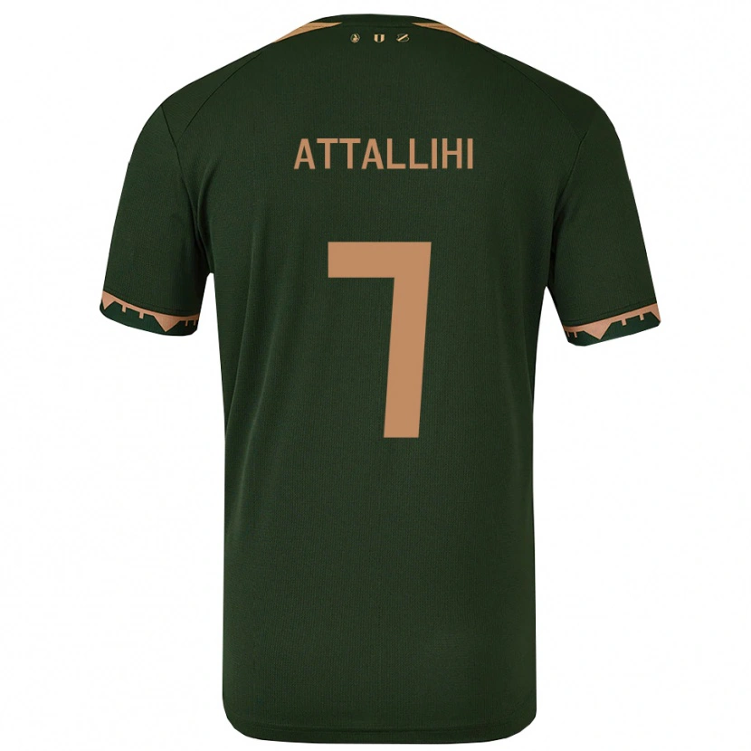 Danxen Herren Adam Attallihi #7 Grün Gold Auswärtstrikot Trikot 2025/26 T-Shirt