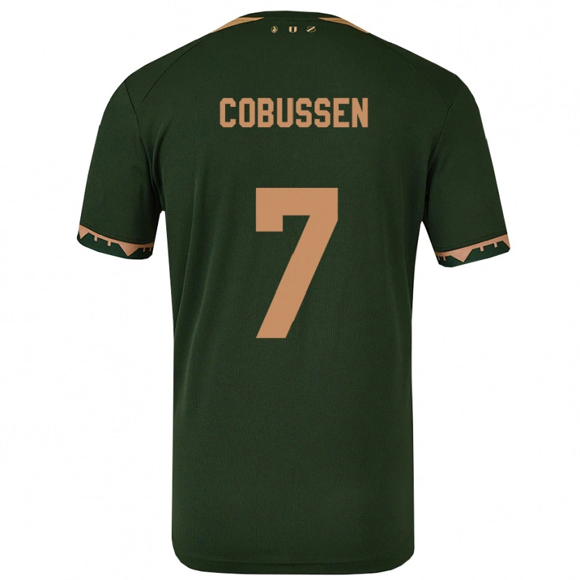 Danxen Herren Sophie Cobussen #7 Grün Gold Auswärtstrikot Trikot 2025/26 T-Shirt