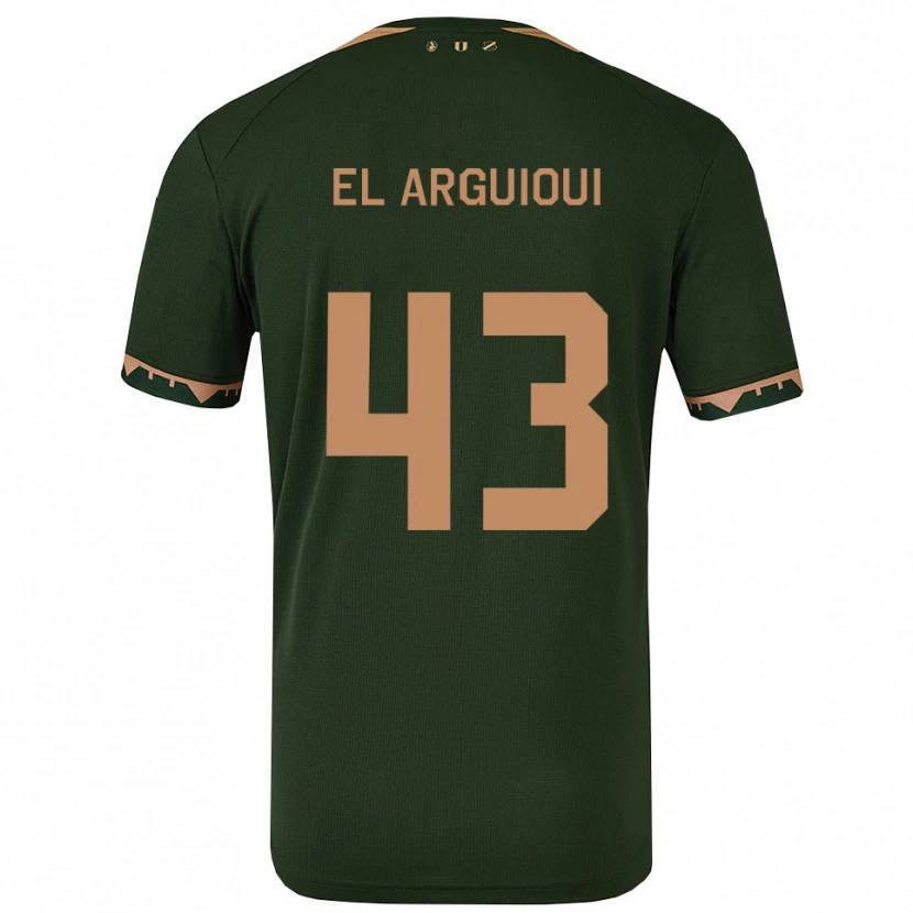 Danxen Herren Rafik El Arguioui #43 Grün Gold Auswärtstrikot Trikot 2025/26 T-Shirt