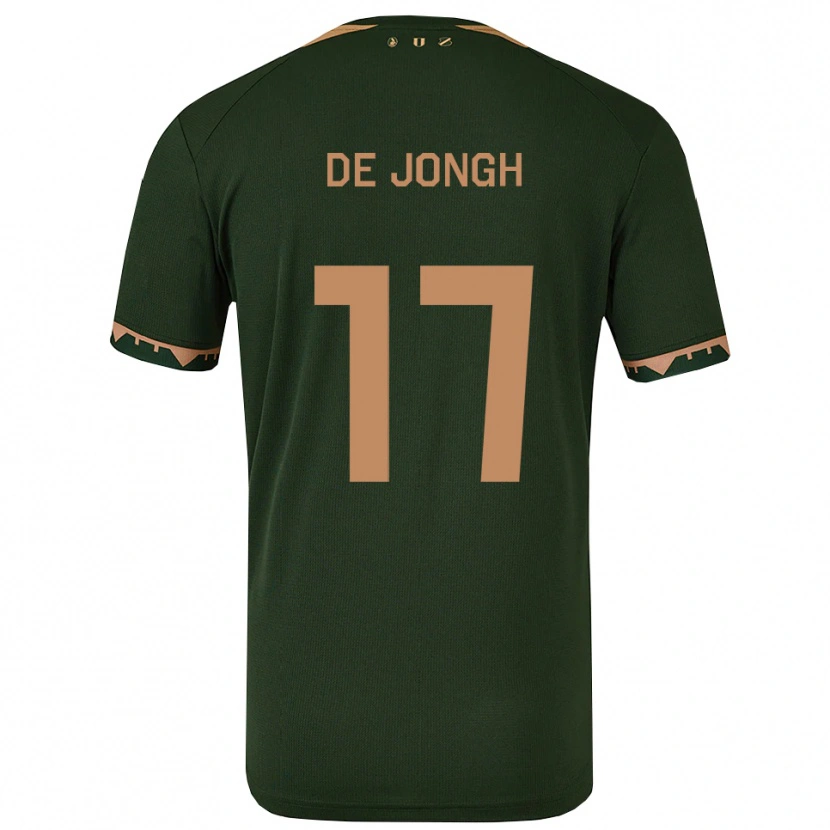 Danxen Herren Bryan De Jongh #17 Grün Gold Auswärtstrikot Trikot 2025/26 T-Shirt