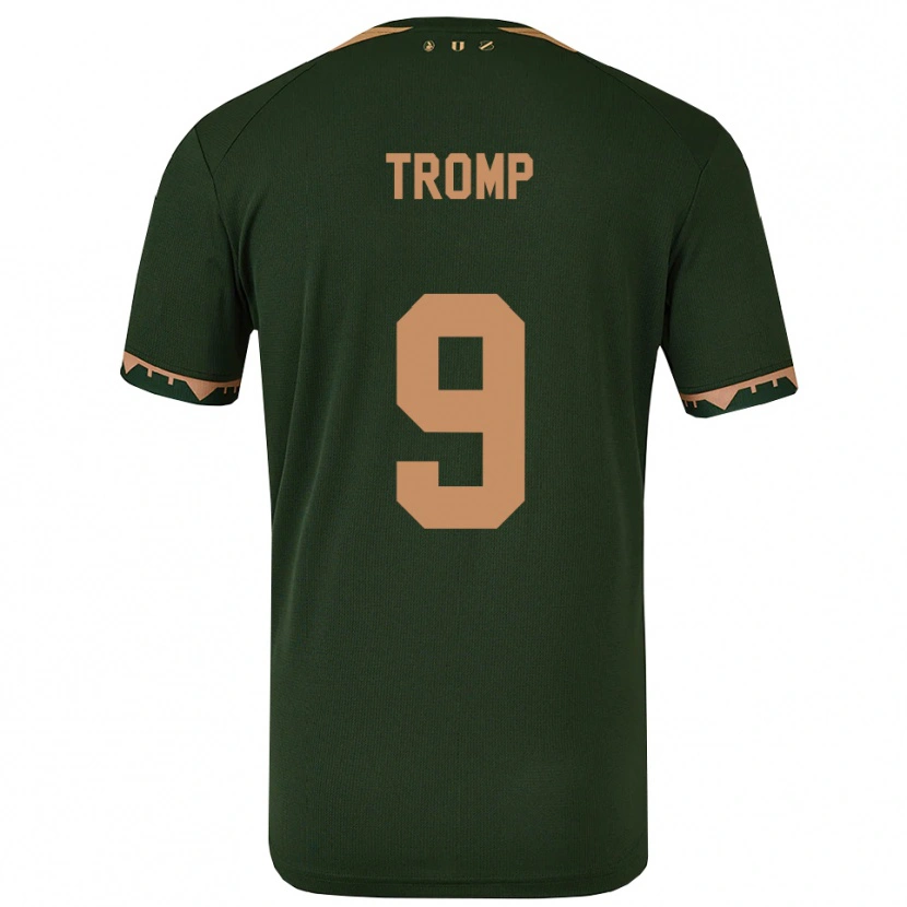 Danxen Herren Nikita Tromp #9 Grün Gold Auswärtstrikot Trikot 2025/26 T-Shirt