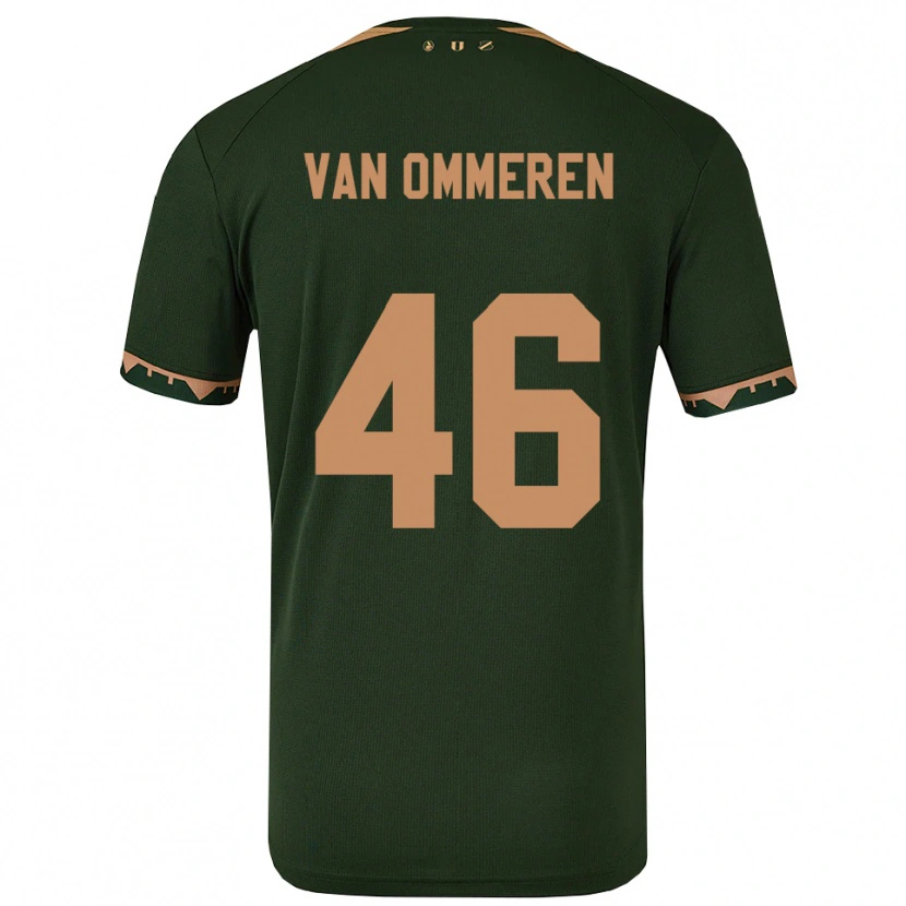 Danxen Herren Jaygo Van Ommeren #46 Grün Gold Auswärtstrikot Trikot 2025/26 T-Shirt