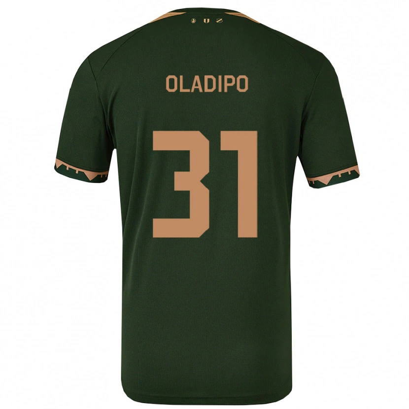 Danxen Herren Laolu Oladipo #31 Grün Gold Auswärtstrikot Trikot 2025/26 T-Shirt