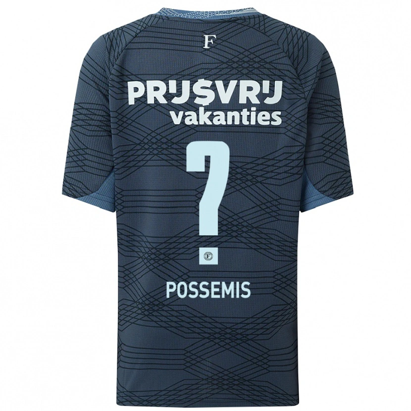 Danxen Herren Kick Possemis #0 Schwarz Grau Auswärtstrikot Trikot 2025/26 T-Shirt
