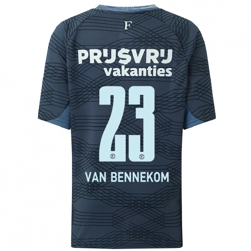 Danxen Herren Duron Van Bennekom #23 Schwarz Grau Auswärtstrikot Trikot 2025/26 T-Shirt